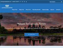 Tablet Screenshot of cambodiareview.com